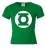 LOGOSHIRT Shirt ‘DC Comics Green Lantern Logo’  groen / wit
