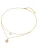 Lulu & Jane Ketting  goud / transparant / parelwit