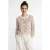 VERO MODA gebreide trui met dierenprint – zand