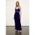 Motivi Smooth Velvet And Lace Lingerie Dress Blue