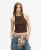 Superdry Vrouwen Essential Logo Racer Hemdtopje Bruin