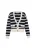 nascita Gebreid vest  zwart / wit