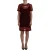 Gehaakt Mini Jurk Bordeaux Stijl