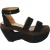 Alaia platform sandalen in veelkleurig suède