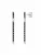 La Moda Me Oorbellen ‘Night Dinner – Sterling Silver Elegant Evening’  zwart