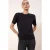 TRENDYOLMİLLA Dames Zwart Effen Kort Regular fit T-shirts