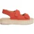 White Stuff Velcro Espadrille Sandal Mid Coral