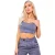 Missy Empire Dames/Dames Pinstripe Scoop Neck Getailleerde Crop Top (Grijs)