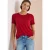 Cecil Dames Basic Shirt met ronde hals in Rood