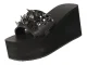 Luxe teenslipper in het zwart