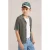 WE Fashion baseball cap donkergroen/ecru