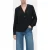 Closed V-neck Blouse Shirt Black