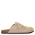 Manfield suède clogs beige