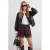 TRENDYOLMİLLA Dames Bruin Bloemenprint Lage taille Shorts Bermuda’s