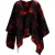 Dsquared2 Omkeerbare Poncho van Rode Wol