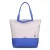 ZWEI Shopper ‘Fiorelli’  blauw / wit