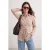 Trendyol Modest Dames Beige Gestreept Lang Oversized Modest Overhemden