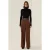 Hoge Taille Plissé Wijde Pantalon