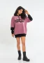 Tom Barron oversized damesjurk met capuchon en logo op de rug