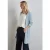 Street One Dames Lang fijn gebreid vest in Blauw