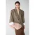 Shoeby Studio geruit oversized blazer bruin