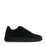 Manfield suède sneakers zwart
