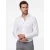 Overhemd Ledub Modern Fit wit wide spread met borstzak effen
