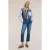Motivi Striped Shirt With Plumetis Tulle Light Blue