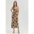 Tie Dye Cami Top & Hoge Taille Slip Maxi Rok Set