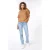 EsQualo Sweater Cable & Fringes Camel