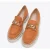 Wittchen Suède Mocassins voor dames met ketting op platform, baksteenrood