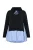 MIAMODA Sweatshirt  blauw / zwart / wit