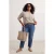Trendyol Curve Dames Blauw Effen Mom Hoge taille Grote maten Jeans