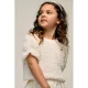 Le Chic blousetop met textuur offwhite