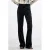 Desigual regular waist flared broek met print – zwart