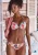LASCANA Bikinibroek  crème / groen / lila / mandarijn
