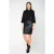 Bolero met lederlook detail