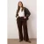 Trendyol Curve Dames Bruin Effen Recht Hoge taille Grote maten Jeans