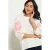 LOLALIZA gebloemde top met borduursels – ecru
