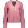 Only Onlemma ls detail v-neck top wvn cs fuchsia