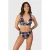 Brunotti brazilian bikinibroekje Flores donkerblauw/roze