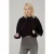 Marcell von Berlin Cropped Sweatshirt Logotape Black
