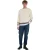 Farah Heren-sweatshirt met Alverstone-logo, regular fit (Crème)