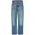 Levis Damesjeans 501 met rechte pijpen en enkellengte (Moet van mij zijn)