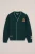 WE Fashion – Jongens gebreid vest met patches en embroidery – Regular fit – Donkergroen – Katoen –