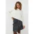 EsQualo Sweater Striped Sequins Off White