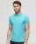 Superdry Mannen Essential Neon Poloshirt van Jersey met Logo Blauw