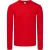 Fruit of the Loom Heren Iconic 150 Classic T-shirt met lange mouwen (Rood)