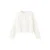 Mango Kids vest wit rib gebreid