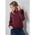 Street One Dames Cupro Sweat Hoodie in Rood